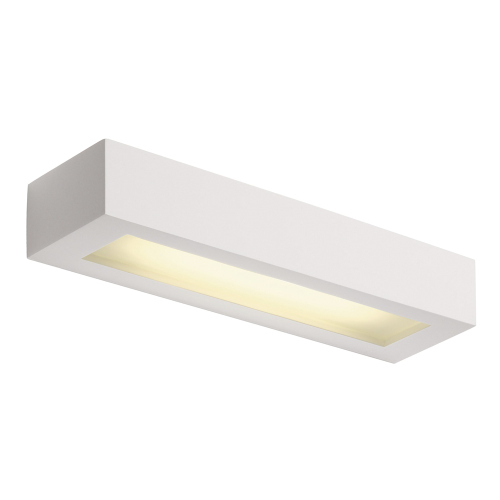 SLV Wandleuchte, GL 103 T5, eckig, weisser Gips, T5 8W