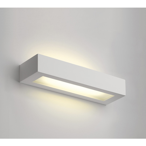 SLV Wandleuchte, GL 103 T5, eckig, weisser Gips, T5 8W