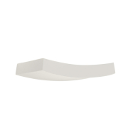 Wandleuchte, GL 102 CURVE, weisser Gips, R7s 78mm, max. 100W