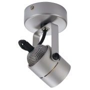 SPOT 79 Deckenstrahler Wandleuchte rund Silbergrau dreh- und schwenkbar QPAR51 GU10 max. 50W 230V