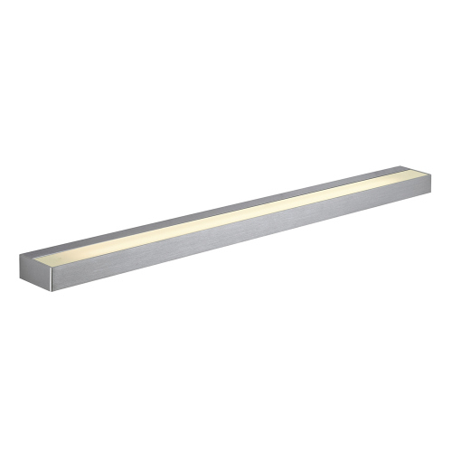 SEDO 21 Wandleuchte, eckig, alu brushed, Glas satiniert, G5, ESL, 21W
