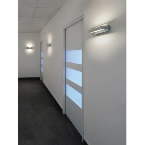 SLV TANI Wandleuchte, R7s, eckig, alu brushed, R7s 118mm, max. 200W