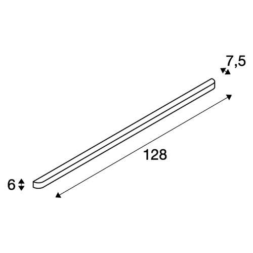 SLV ARLINA T5 28 Wandleuchte, alu brushed, 28W, mit satiniertem Glas