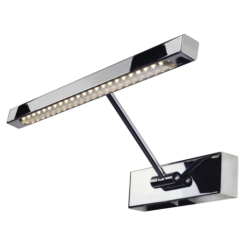 SLV LED Bilderleuchte STRIP, chrom, 2W, inkl. LED Strip mit 24 warmweissen LED
