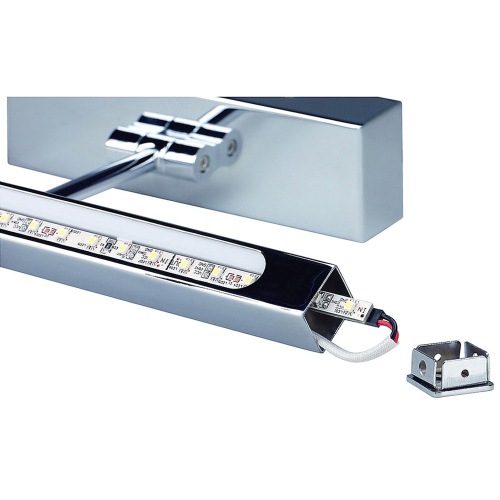 SLV LED Bilderleuchte STRIP, chrom, 2W, inkl. LED Strip mit 24 warmweissen LED
