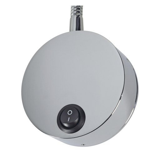 SLV DIO FLEX PLATE Wandleuchte, chrom, GU10, max. 50W