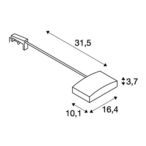 LED DISPLAY, silbergrau, SMD LED 16W, 4000K, inkl. Netzteil und Stecker