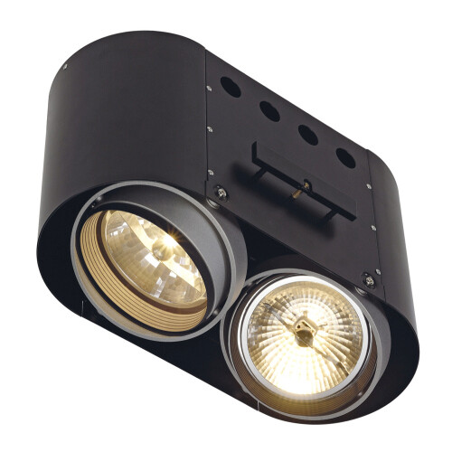 SLV AIXLIGHT PRO 2 FRAMELESS ROUND Einbaurahmen, schwarz, inkl. Einbau-Kit
