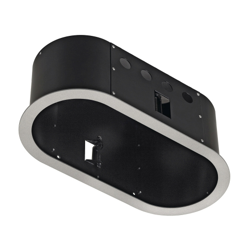 SLV AIXLIGHT PRO 2 FLAT FRAME ROUND Einbaurahmen, silbergrau / schwarz