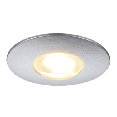 SLV DEKLED Einbauleuchte, rund, silber metallic, 1W LED, warmweiss, 3000K