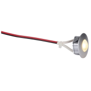 DEKLED Einbauleuchte, rund, silber metallic, 1W LED, warmweiss, 3000K
