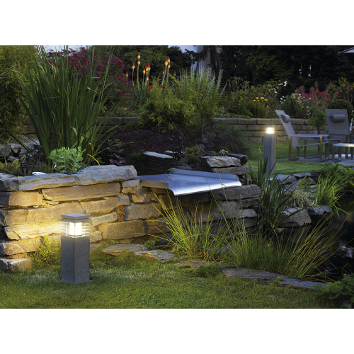 SLV ARROCK GRANITE 40 Stehleuchte Granit, salt & pepper, E27, max. 15W