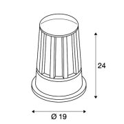 CONE Aussenleuchte, anthrazit, E27, max. 100W, IP54