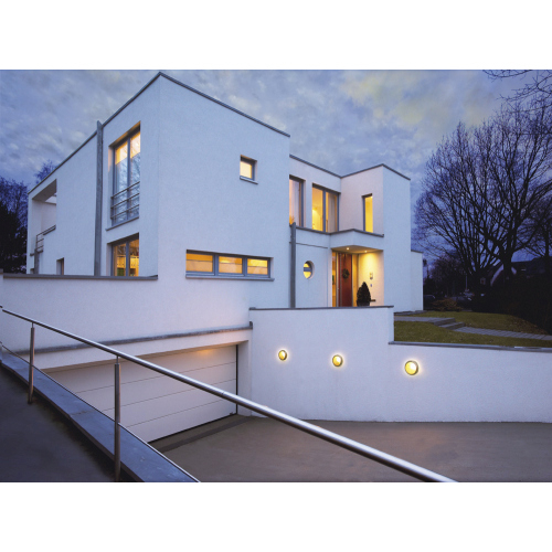 SLV BULAN Deckenleuchte, rund, silbergrau, E14, max. 60W, satiniertes Glas