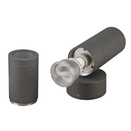 SLV ASTINA OUT ESL, anthrazit, 2xGU10, max. 2x11W, IP44