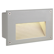 BRICK LED DOWNUNDER Wandleuchte, rechteckig, silbergrau, warmweisse LED