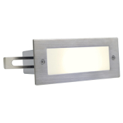 BRICK LED 16 EDELSTAHL 304 Wandleuchte, gebürstet, 1W, warmweiss, IP44