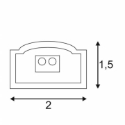 DELF C 1000 PRO Lichtbalken, 24V, 60 LED, warmweiss