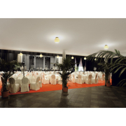 BIG SUN CEILING Deckenleuchte, rund, alu/weiss, E27, max. 75W
