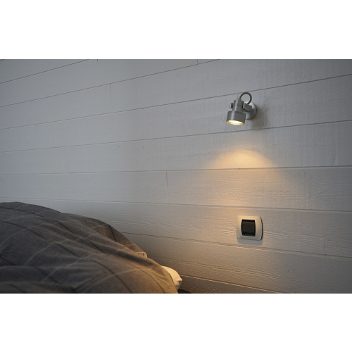 SLV INDA SPOT GU10 Wand- und Deckenleuchte, alu gebürstet, max. 50W