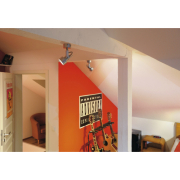 INDA SPOT GU10 Wand- und Deckenleuchte, alu gebürstet, max. 50W