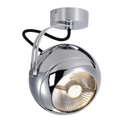 LIGHT EYE Wand- und Deckenleuchte, chrom, GU10, max. 75W
