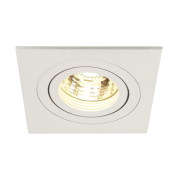 NEW TRIA I GU10 Downlight, eckig, mattweiss, max. 50W, inkl. Clipfedern