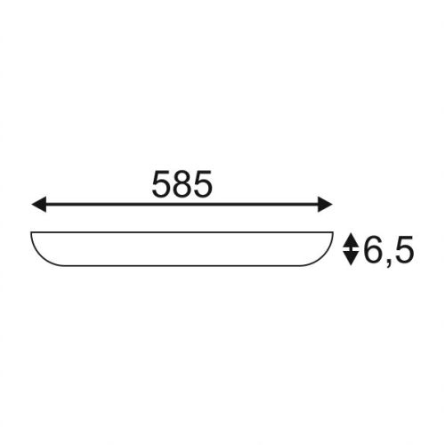 SLV TC INDI 255 Deckenleuchte, eckig, weiss, 2xTC-L 55W