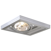 AIXLIGHT KARDAFRAME WALL QRB111, silbergrau, max. 50W