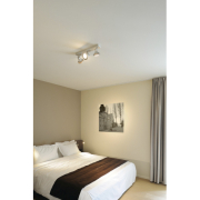 ASTO III Wand- und Deckenleuchte, alu-brushed, 3xGU10 Spot, max. 75W