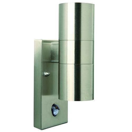 Nordlux Tin Up/Down Edelstahl m. Bewegungsmelder