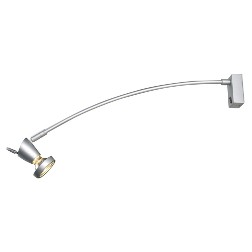 SLV FILI Displayleuchte, silbergrau, GU10, max. 50W, mit Rosette und Schalter