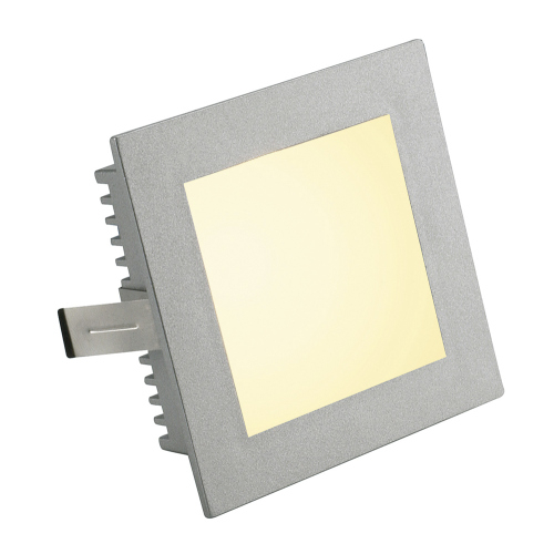 SLV FLAT FRAME BASIC Einbauleuchte, eckig, silbergrau, G4, max. 20W