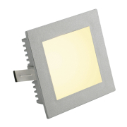 FLAT FRAME BASIC Einbauleuchte, eckig, silbergrau, G4, max. 20W