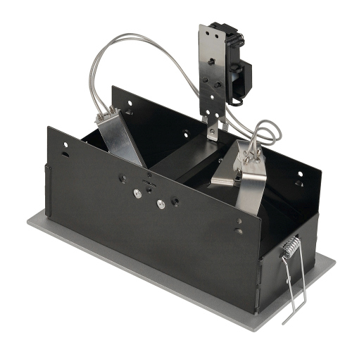 SLV INDI REC 2S Downlight, rechteckig, silbergrau/schwarz, MR16, schwenkbar