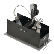 INDI REC 2S Downlight, rechteckig, silbergrau/schwarz, MR16, schwenkbar