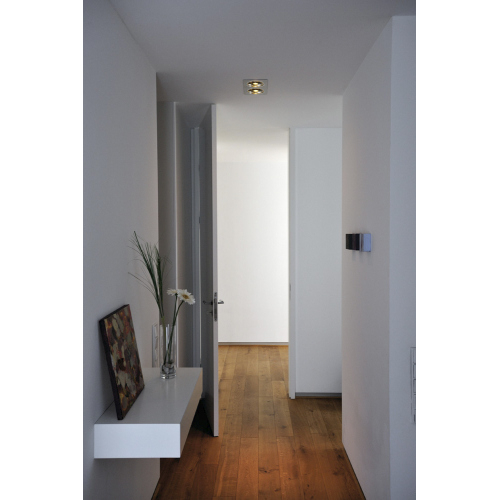 SLV NEW TRIA II ES111 Downlight, rechteckig, alu brushed, GU10, max. 2x75W, inkl. Clipfedern