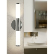 Wand-/Spiegelleuchte WL/2 E14 CHROM/OPAL PALMERA