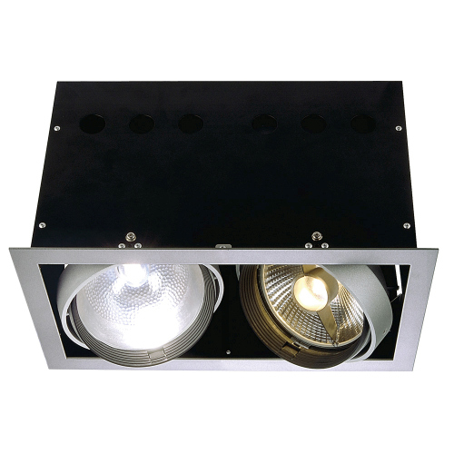 SLV AIXLIGHT PRO 2 FRAME Einbaurahmen, silbergrau / schwarz