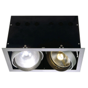 AIXLIGHT PRO 2 FRAME Einbaurahmen, silbergrau / schwarz
