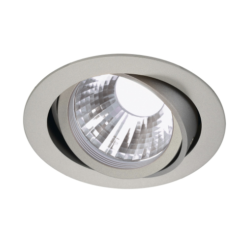 SLV NEW TRIA LED DISK Downlight, rund, silbergrau, 4000K, 35°