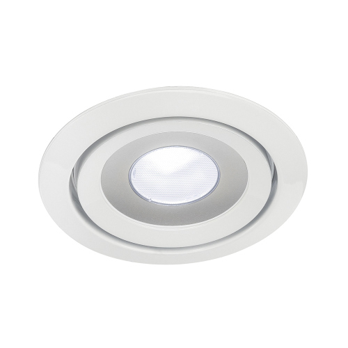 LUZO LED DISK, Deckeneinbauring, rund, weiss, 4000K, 11W, 85°