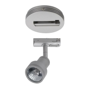 Deckenrosette für 1P.-Adapter, silbergrau