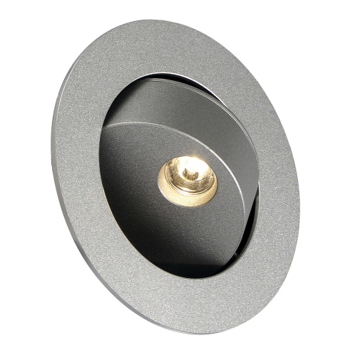 GILALED Wandleuchte, silbergrau, 3W LED, 3000K, inkl. Positions-LED, blau