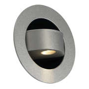 GILALED Wandleuchte, silbergrau, 3W LED, 3000K, inkl. Positions-LED, blau