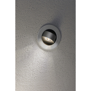 GILALED Wandleuchte, silbergrau, 3W LED, 3000K, inkl. Positions-LED, blau