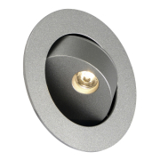 GILALED Wandleuchte, silbergrau, 3W LED, 3000K, inkl. Positions-LED, blau