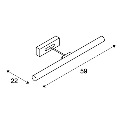 SLV Bilderleuchte 13W, antik messing, G5, ESL
