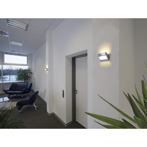 SLV DACU SPACE Wandleuchte, alu brushed/weiss, 5W LED, 3000K