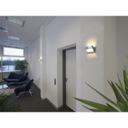 DACU SPACE Wandleuchte, alu brushed/weiss, 5W LED, 3000K